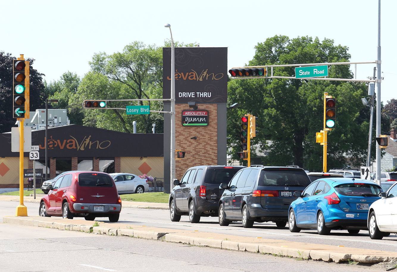 Losey Boulevard and State Road — 68 crashes